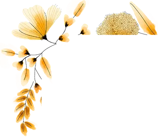 Dried floral decoration top left